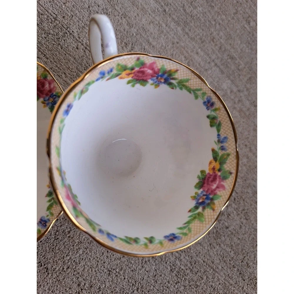 Paragon By Appointment Fine Bone China England Regd Manuel Coffee Cup & Sauser